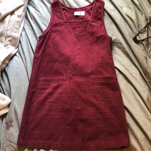 Dark red/Maroon pinafore Dress!